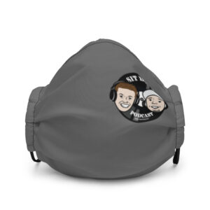 The Sit Down Podcast (small logo) - Premium face mask